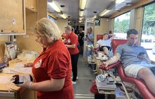 Фото 1: Донори для воїнів ЗСУ: працівники Львівтеплоенерго здали вже понад 361 літр крові для порятунку військових (відео)