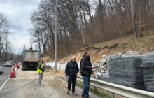 Фото 4: На в’їзді до Львова з напрямку Винників розпочали облаштовувати нову підпірну стінку