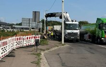 Фото 1: Будівництво шляхопроводу на Рясне: розпочалися роботи з боку вулиці Ковча