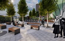Фото 2: На перехресті вулиць Генерала Чупринки та Степана Бандери почали облаштовувати транспортний хаб (відео)
