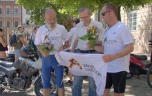 Фото 1: До Львова прибув марафонець з Любліна 