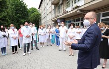 Фото 2: Медики 8-ї міської лікарні Львова поспілкувались з міністром охорони здоров’я України