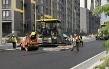 Фото 1: Вулиця Залізнична вже з верхнім шаром асфальту від квазікільця на вул. Шевченка до вул. Ясної