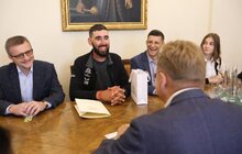 Фото 3: Мер Львова зустрівся з Ніко Амірґулашвілі, котрий планує пішки пройти від Вільнюса до Тбілісі