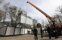 Фото 9: Тимчасові модульні містечка для українців, які рятуються від війни у Львові: фото