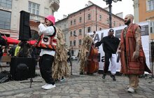 Фото 5: KALUSH ORCHESTRA виступив у центрі Львова та розповів про підготовку до «Євробачення»