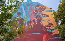 Фото 2: У Львові урочисто відкрили мурал, присвячений Василю Сліпаку