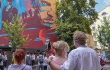 Фото 6: У Львові урочисто відкрили мурал, присвячений Василю Сліпаку