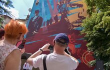 Фото 7: У Львові урочисто відкрили мурал, присвячений Василю Сліпаку