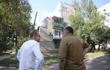 Фото 4: Мер Львова Андрій Садовий відвідав прифронтову Авдіївку
