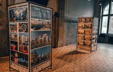 Фото 6: У Львові відкрили виставку, присвячену пошкодженій росіянами архітектурній пам’ятці Харкова – Держпрому (відео)
