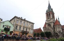Фото 14: Андрій Садовий у Чорткові зустрівся з мером та взяв участь у відкритті реконструкції бою «Чортківська офензива»