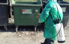 Фото 4: Сміттєві контейнерні майданчики дезінфікують