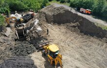 Фото 9: На вул. Вернадського завершують заміну каналізаційного колектора, який пролягає на глибині 9 метрів