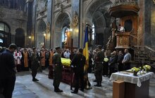 Фото 1: Львів прощається із загиблим волонтером Володимиром Боднаром