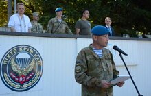 Фото 8: Сьогодні у Львові відбулися заходи з нагоди відзначення 25-ї річниці Дня Високомобільних десантних військ Збройних Сил України у 80-ій бригаді