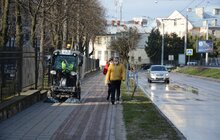Фото 23: На вулицях Львова працюють порохотяги і поливально-мийні машини