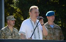 Фото 18: Сьогодні у Львові відбулися заходи з нагоди відзначення 25-ї річниці Дня Високомобільних десантних військ Збройних Сил України у 80-ій бригаді