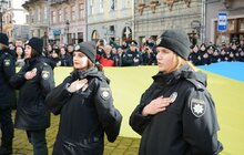 Фото 13: У центрі Львова урочисто заспівали Гімн України