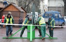Фото 14: У Львові встановили головну новорічну ялинку: за тиждень її урочисто відкриють
