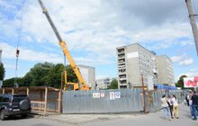 Фото 1: Забудовник запевнив, що мозаїку магазину «Океан» буде відновлено в тому ж орнаменті