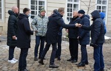 Фото 1: У Львові підняли олімпійський прапор з нагоди старту зимових змагань у Пекіні