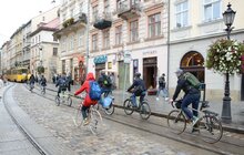 Фото 23: У Львові вперше провели позачергове засідання виконавчого комітету на велосипедах