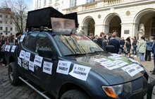 Фото 2: Сьогодні у Львові студенти різних вишів взяли участь в масштабній акції солідарності із бранцями Кремля «Хода солідарності. Волю заручникам Кремля!»