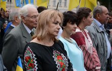 Фото 11: Біля будівлі Львівської облдержадміністрації відбулась урочиста церемонія підняття Державного Прапора України