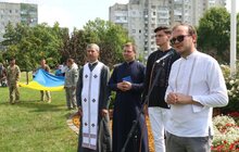Фото 9: На Сихові з нагоди 30-річчя Незалежності України замайорів національний стяг