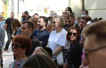 Фото 10: Сьогодні відкрили оновлену площу та ознакування в історичній єврейській дільниці Львова
