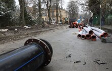 Фото 1: На вул. Пекарській тривають масштабні ремонтні роботи