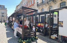 Фото 9: Персики, лохина, крафтові сири та м’ясо: на площі Ринок щосуботи проходить фермерський ярмарок