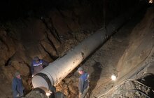 Фото 1: Водопостачання у місто відновлено о 2 год ночі, працівники Водоканалу ліквідували аварію