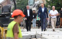 Фото 5: Триває капітальний ремонт вул. Личаківської: на перехресті вул. Личаківська - вул. Мечникова встановлюють трамвайні плити