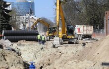 Фото 19: На вул. Шевченка тривають роботи з облаштування квазікільця