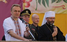 Фото 43: Військова присяга на вірність українському народу в Академії Сагайдачного