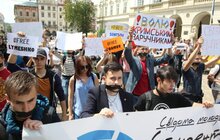 Фото 13: У Львові пройшла мирна акція протесту на підтримку Олега Сенцова