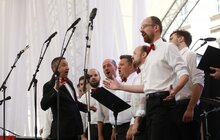 Фото 8: Львівський хор «Гомін» виконав на сцені Leopolis Jazz Fest джазові композиції