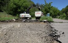 Фото 3: На вул. П. Орлика демонтовують дорожнє покриття і тротуарну плитку», - ЛКП «Львівавтодор»