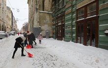 Фото 24: Працівники Львівської мерії долучились до прибирання міста від снігу