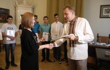 Фото 9: Міський голова Львова привітав випускників, які отримали найвищі бали за результатами ЗНО з базових дисциплін