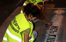 Фото 4: Написи «подивись ліворуч» з'явились на пішохідних переходах міста 