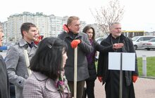 Фото 18: У Львові висадили 20 сакур, які місту подарувало Посольство Японії