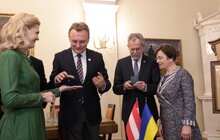 Фото 8: Президент Республіки Австрія офіційний візит в Україну розпочав зі Львова: з відвідин міської Ратуші і зустрічі з міським головою