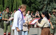 Фото 9: На площі перед пам’ятником Іванові Франкові у Львові відбулось урочисте відкриття Пластового року