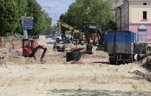 Фото 8: Облаштування квазікільця на вул. Шевченка: переключення водопроводів, асфальтування, стелення бруківки