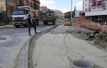 Фото 20: Облаштування квазікільця на вул. Шевченка: переключення водопроводів, асфальтування, стелення бруківки