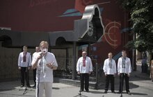 Фото 4: У Львові урочисто відкрили мурал, присвячений Василю Сліпаку