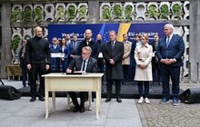 Фото 4: У Львові підписали історичну угоду – передання Україні 1 мільярда євро від заморожених російських активів (фото/відео)